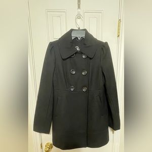 Guess - Black Pea Coat - Size M - LIKE NEW